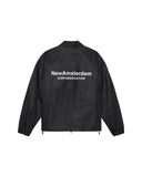 New Amsterdam Surf Association Wool Coach Jacket - Black