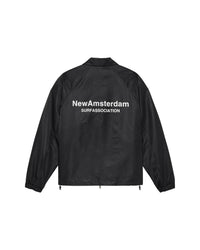 New Amsterdam Surf Association Wool Coach Jacket - Black