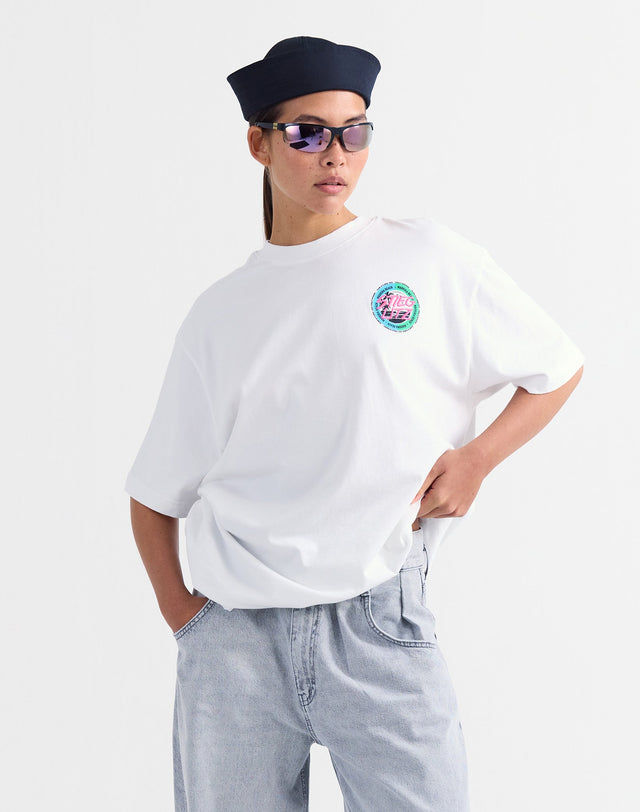 Lidia Oversized T-shirt van Stieglitz in de kleur wit