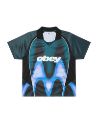 Obey blurred soccer jersey - Dark Teal Multi