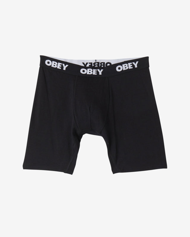 Established work 2 pack boxers van OBEY in de kleur zwart — afbeelding 2 van 5