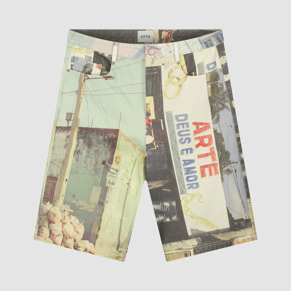 Photo Allover Shorts - Multi