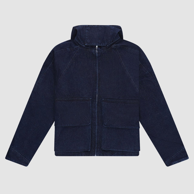 Denim Tech jacket van Arte Antwerp in de kleur navy
