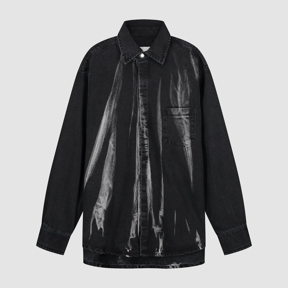 Denim Shirt - Black Denim