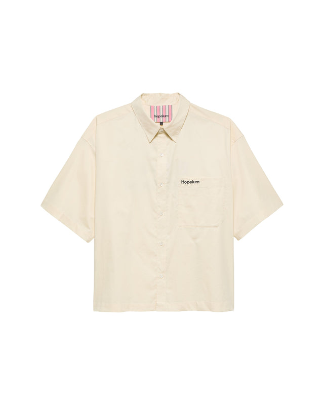 Hopeium Poplin overhemd met logo
