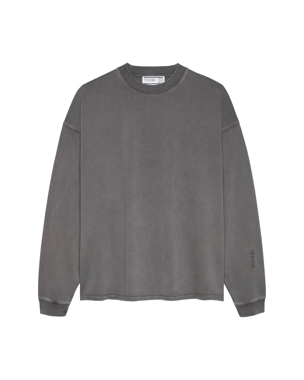 Hopeium No Sleep Just Noise Longsleeve Grijs in de kleur grijs — afbeelding 1 van 4