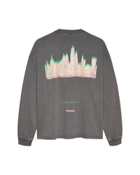 Hopeium No Sleep Just Noise Longsleeve Grijs in de kleur grijs — afbeelding 2 van 4
