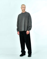 Hopeium No Sleep Just Noise Longsleeve Grijs in de kleur grijs — afbeelding 3 van 4