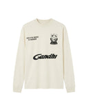 Hopeium Gandhi Longsleeve in de kleur beige — afbeelding 1 van 4