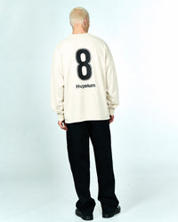 Hopeium Gandhi Longsleeve in de kleur beige — afbeelding 4 van 4
