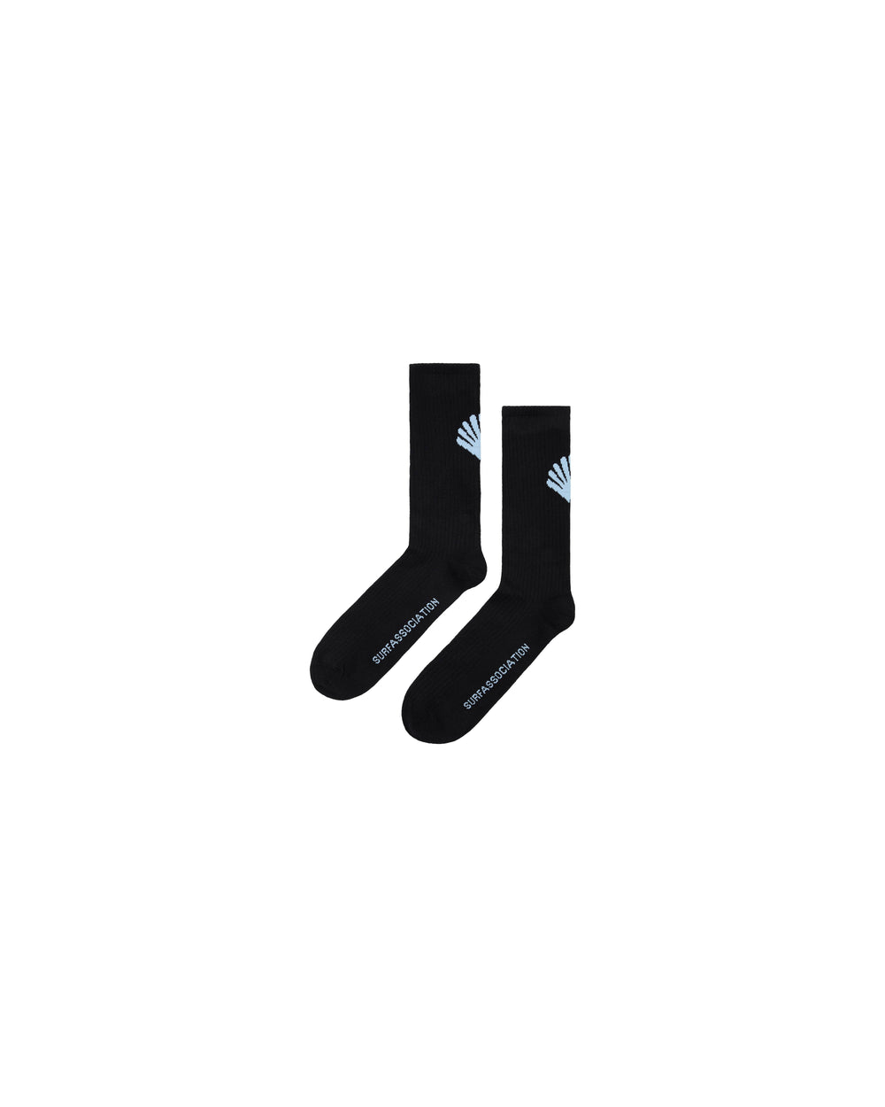 LOGO SOCKS BLACK/BLUE - Black