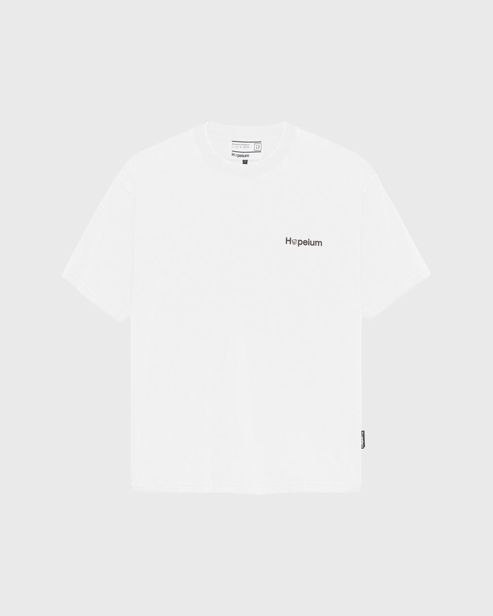 Hopeium Logo T-Shirt in de kleur grijs — afbeelding 1 van 2