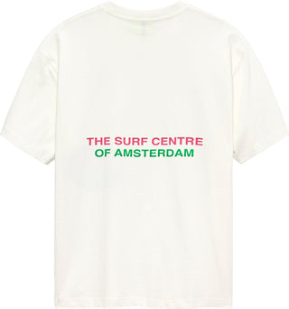 SURF CENTRE TEE WASHED WHITE