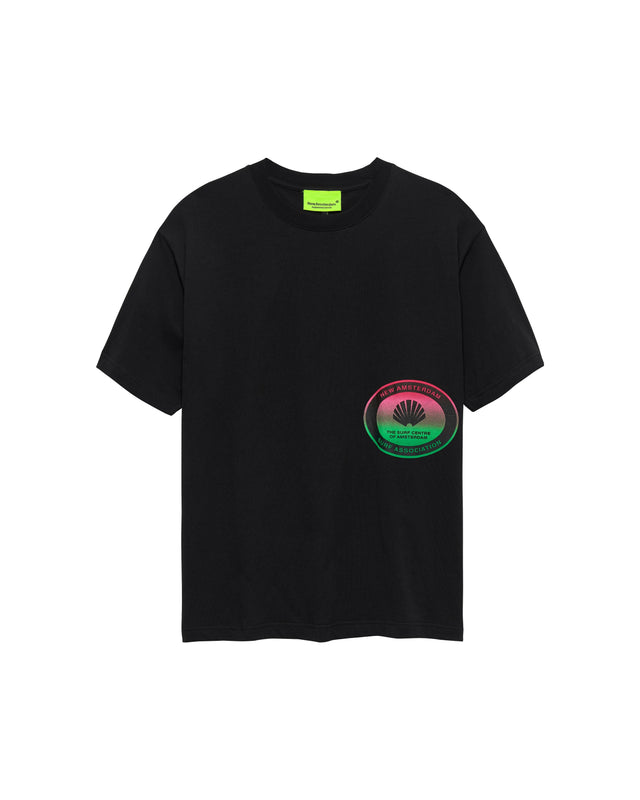 SURF CENTRE TEE BLACK van New Amsterdam Surf Association in de kleur zwart