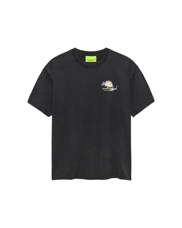 WELCOME TO PALMBEACH TEE ANTRACITE van New Amsterdam Surf Association in de kleur grijs