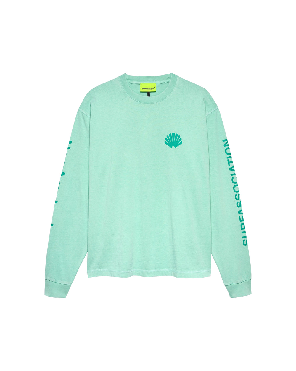 LOGO LONGSLEEVE OCEAN WAVE/SEA GREEN - Ocean Wave
