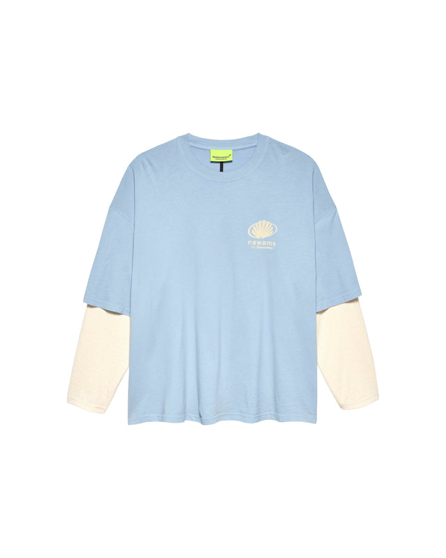 CORPORATE LOGO LONGSLEEVE BABY BLUE van New Amsterdam Surf Association in de kleur blauw