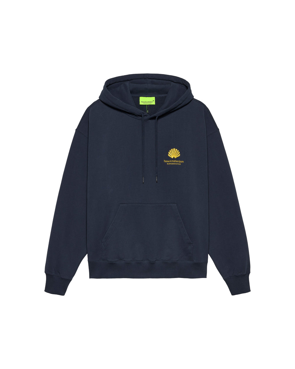 LOGO HOODIE NAVY BLAZER/SUN YELLOW - Navy