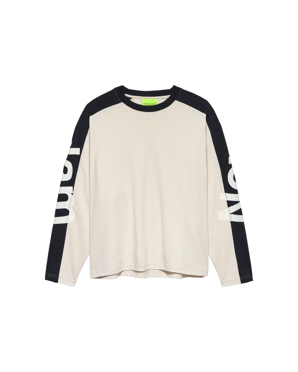 NAME LONGSLEEVE WARM SAND/BLACK - Warm Sand