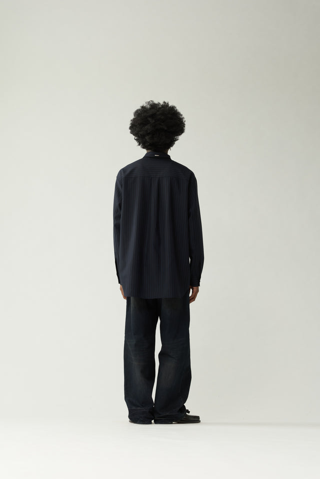 WOOL OVERSIZED BUTTON-UP