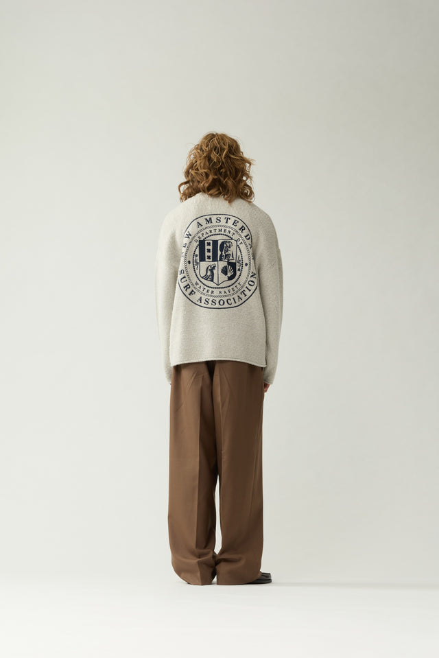 KNITTED STAMP CREWNECK