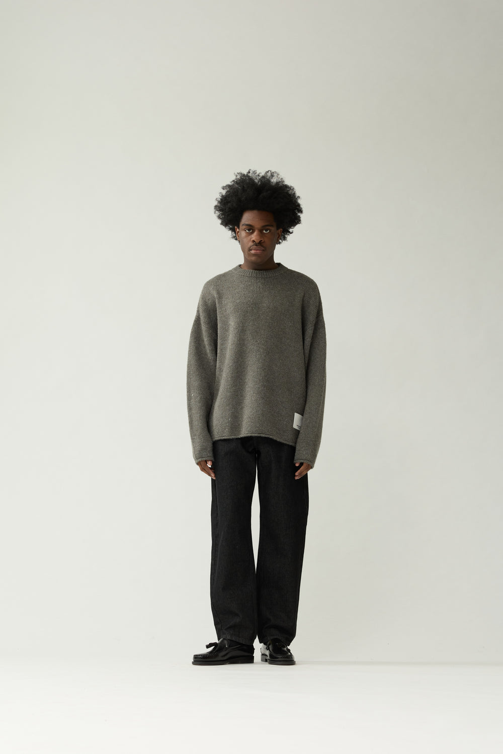 TIDE KNIT van New Amsterdam Surf Association in de kleur grijs — afbeelding 1 van 4