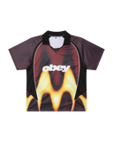Obey blurred soccer jersey - Burnt Red Multi