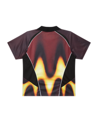 Obey blurred soccer jersey - Burnt Red Multi