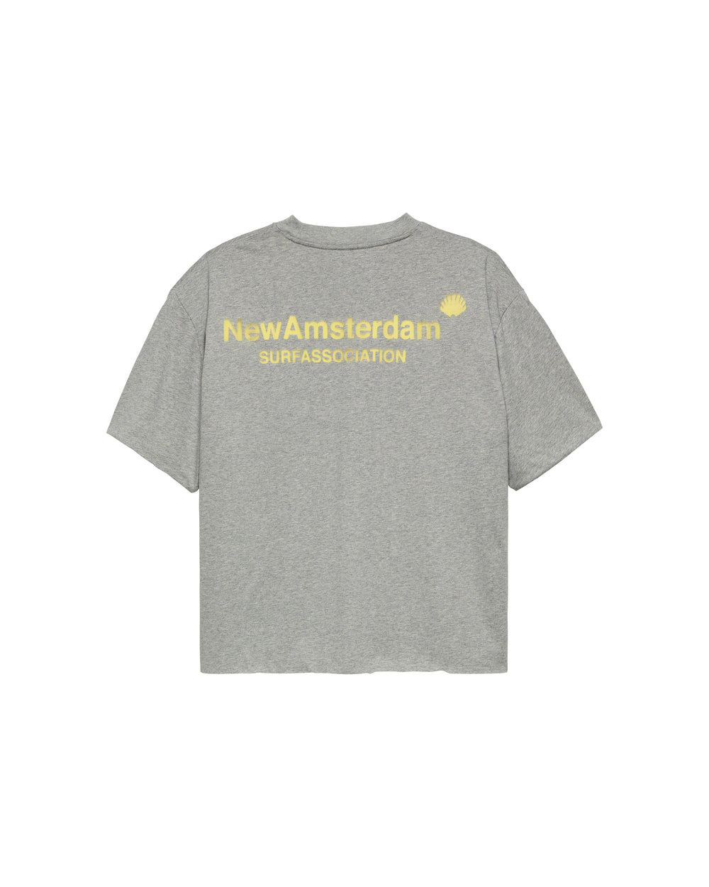 DOUBLE LAYERED LOGO TEE ASH/WHITE - Ash