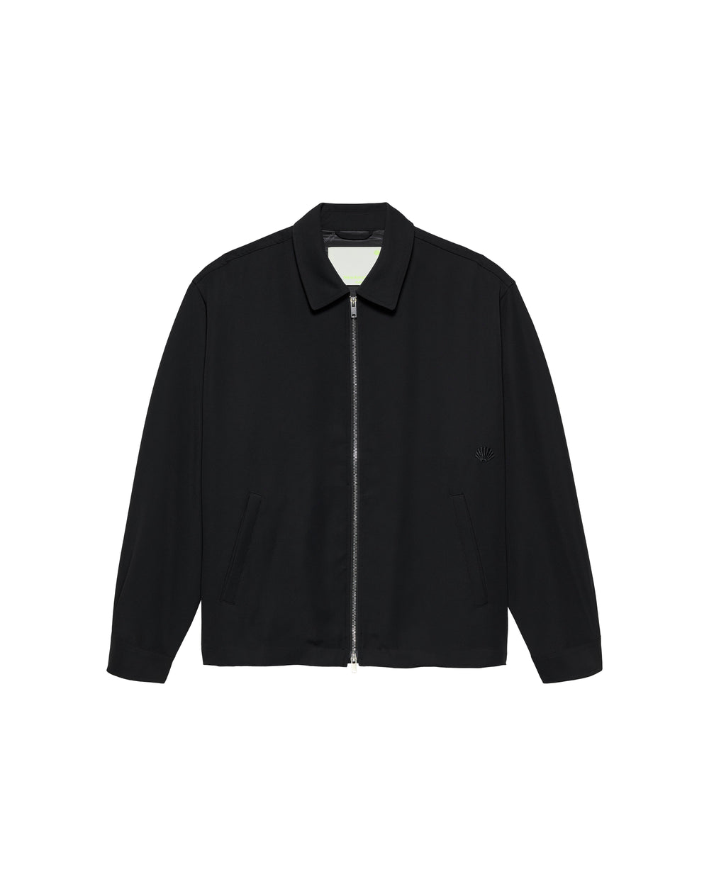 ZIP UP SHIRT BLACK