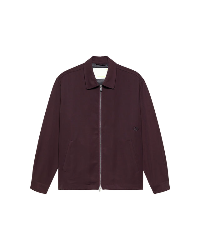 ZIP UP SHIRT WINE - Wine