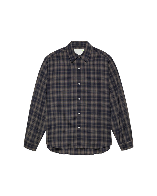 BEACH SHIRT CHECK NIGHT/GREY CHECK - Night/Grey Check
