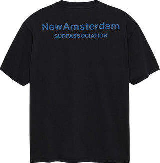 LOGO TEE + BLACK/ACID BLUE