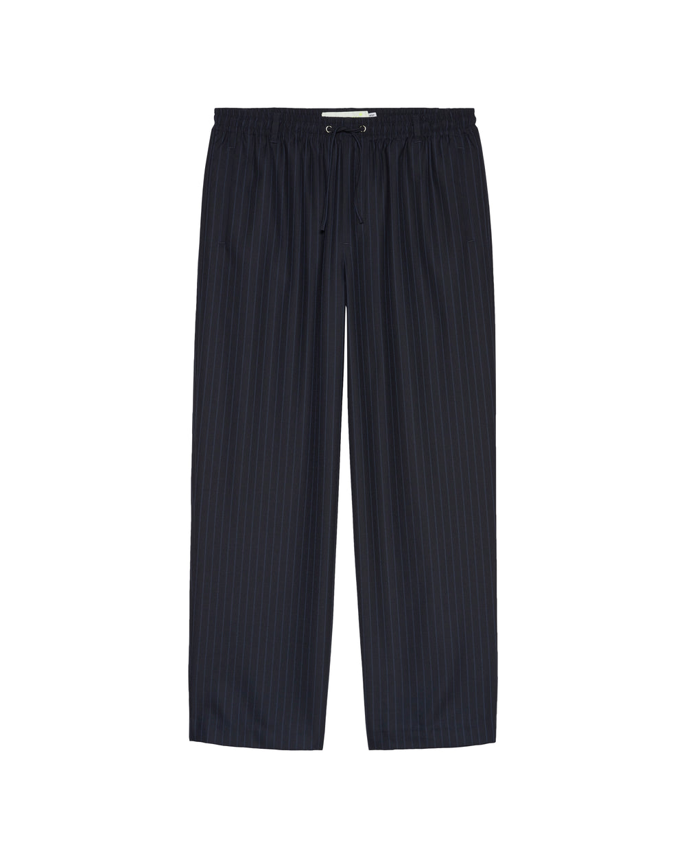 WOOL WORK TROUSERS NAVY/BLUE PINSTRIPE - Navy Pinstripe