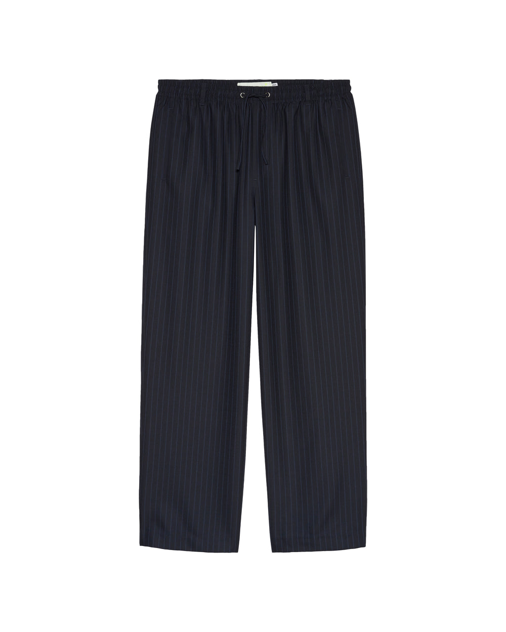 WOOL WORK TROUSERS NAVY/BLUE PINSTRIPE - Navy Pinstripe