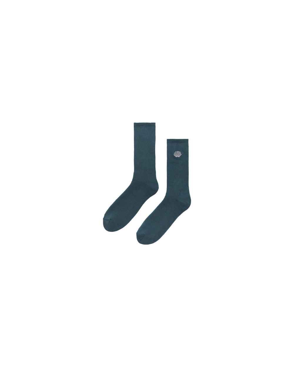 EMBROIDERED SOCKS TEAL - Teal