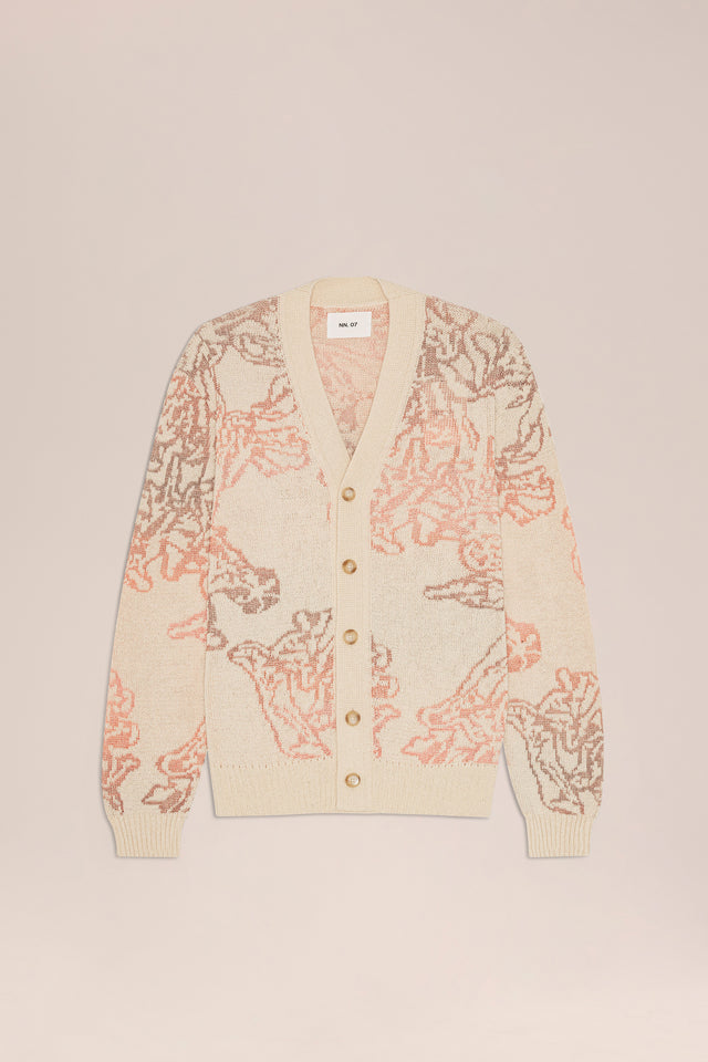 Viggo Cardigan 60044 van NN07 in de uitvoering Cream Multi — afbeelding 2 van 3