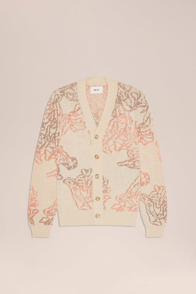 Viggo Cardigan 60044 van NN07 in de uitvoering Cream Multi — afbeelding 1 van 3