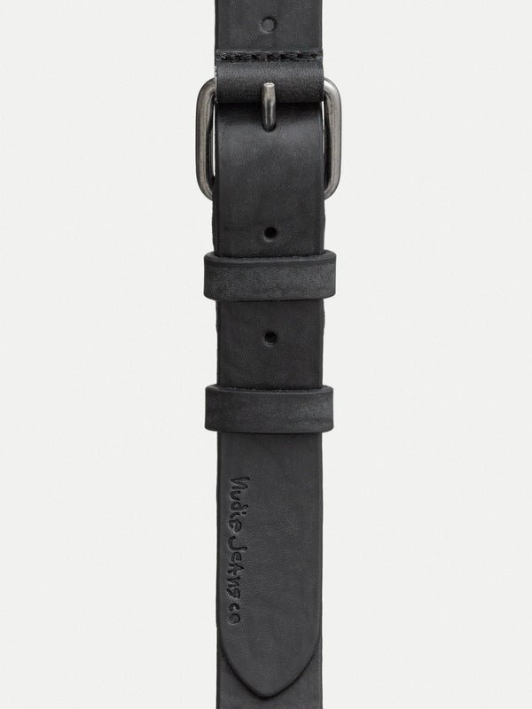 Dwayne Leather Belt Black - Black