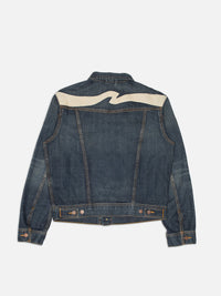 Conny Denim Jacket Big Wave Blue - Blue