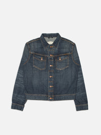 Conny Denim Jacket Big Wave Blue - Blue