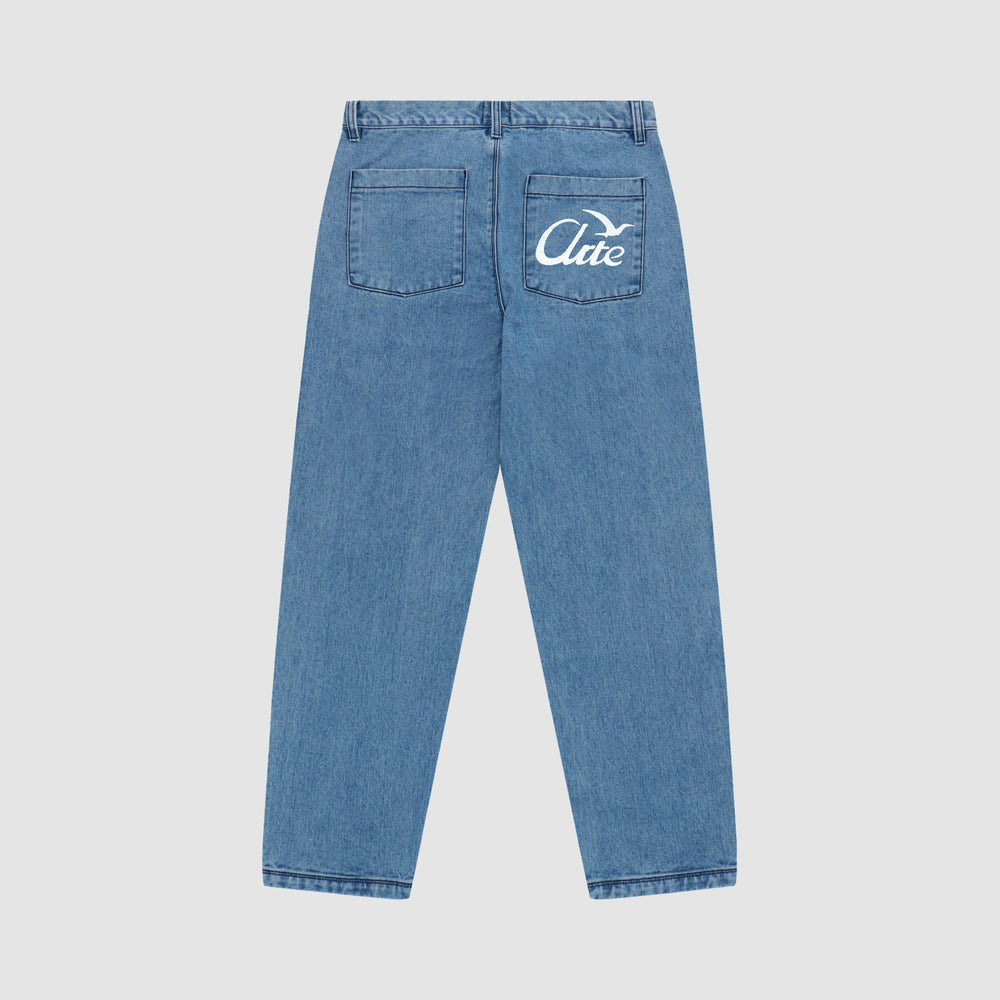 Bird Denim Pants - Bleach