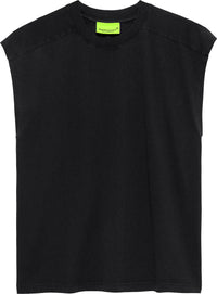 NAME TEE SLEEVELESS BLACK