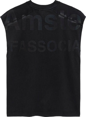 NAME TEE SLEEVELESS BLACK