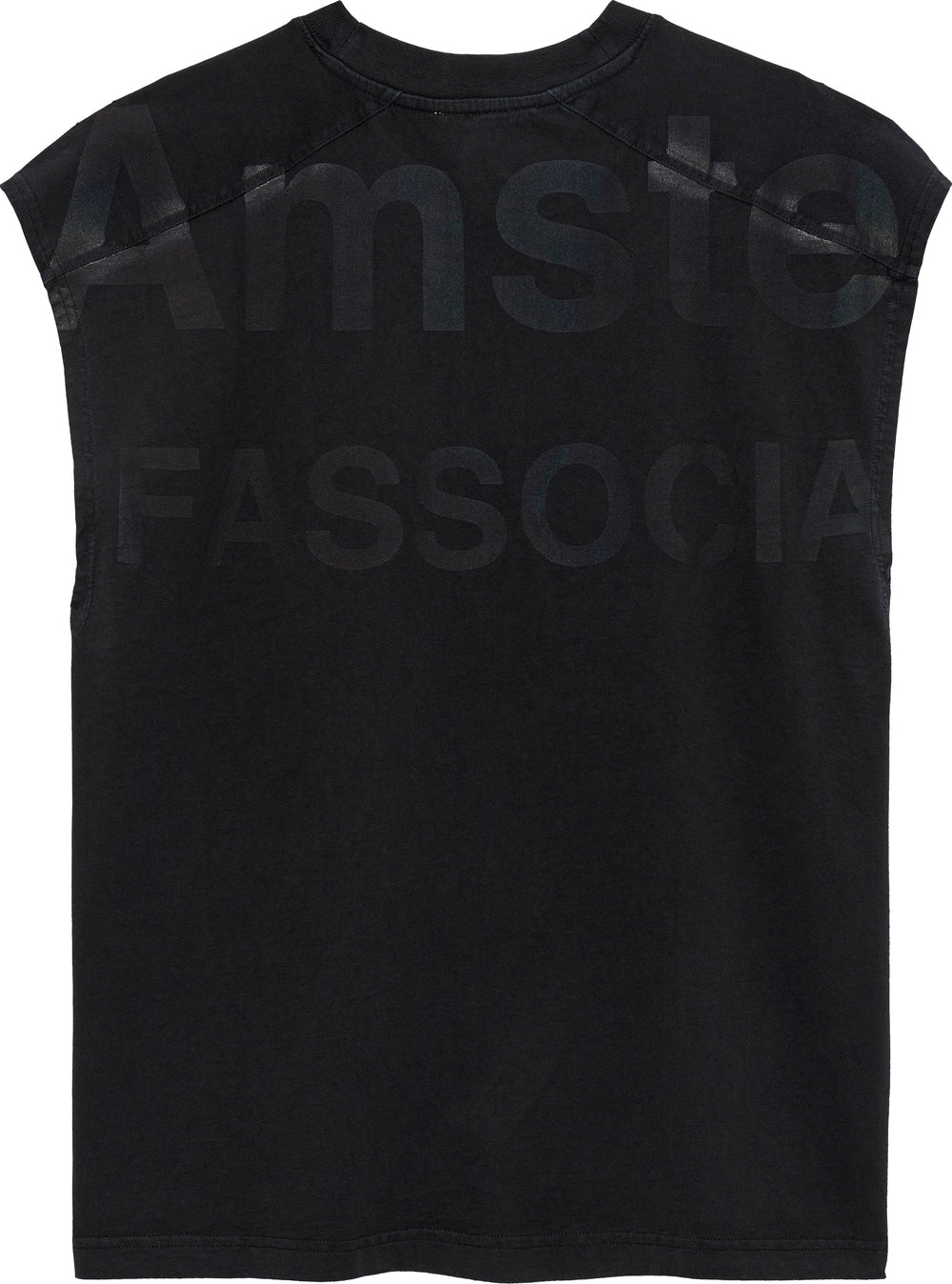 NAME TEE SLEEVELESS BLACK