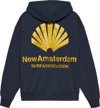 LOGO HOODIE NAVY BLAZER/SUN YELLOW - NAVY BLAZER/SUN YELLOW