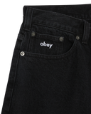 Bigwig baggy denim short - Washed Black