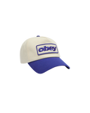 Obey ranch 5 panel snapback - Cream/Royal Blue