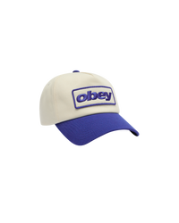 Obey ranch 5 panel snapback - Cream/Royal Blue