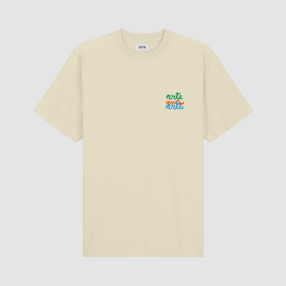 Multi Logo T-shirt - Cream